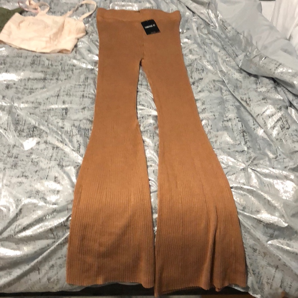 Brown bell bottoms flare pants